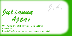 julianna ajtai business card